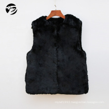 Fashion New amazon black women winter faux fur coat vest 2019